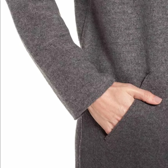 Eileen Fisher Plus Ombré Merino Wool Kimono Coat - Picture 3 of 8